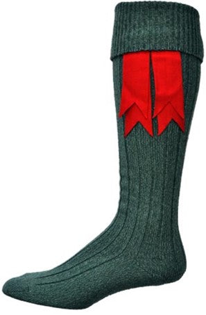 Lovat green kilt store socks