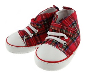 Plaid on sale baby shoes