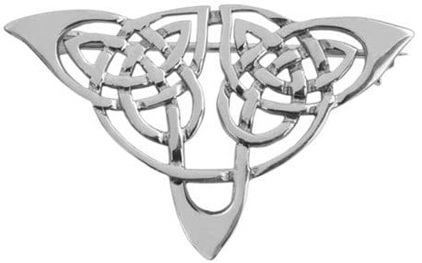 Brooch - Celtic Knotwork - Silver Plated