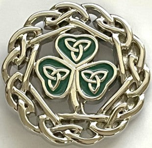 Pant Belt Buckle - Celtic Shamrock