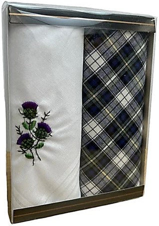 Handkerchiefs - Ladies Tartan & Thistle