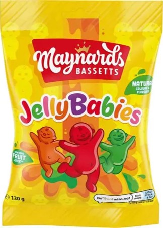 Maynards Bassetts Jelly Babies 130g