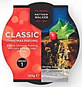 Christmas Pudding - Matthew Walker's Classic 100g