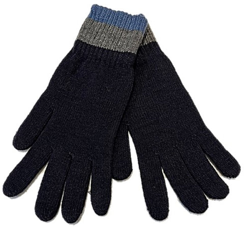 Gloves - Navy Soft Knitted