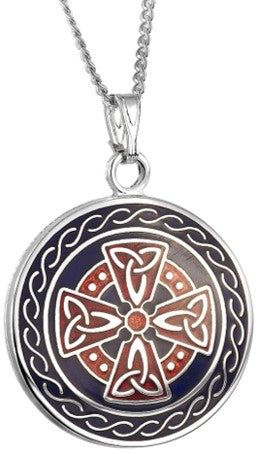 Pendant - Celtic Cross Enamel