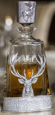 Decanter - Pewter Stag