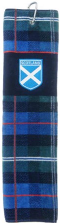 Scotland Golf Towel - Tartan Saltire