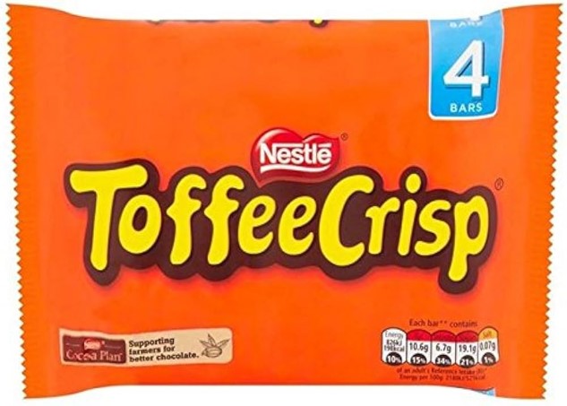 Chocolate - Nestle Toffee Crisp 4 Pack