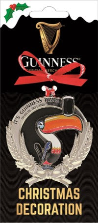 Guinness Toucan Metal Christmas Ornament