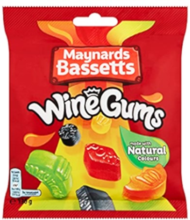 Maynards Bassetts Wine Gums 130g