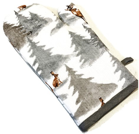 Oven Mitt - - Woodland Scene