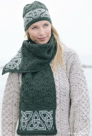 Scarf - Celtic Jacquard Green