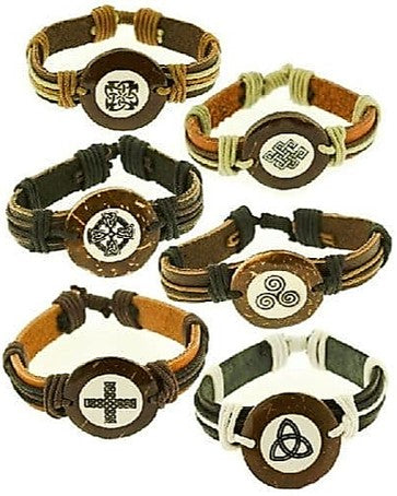 Celtic Leather Bracelet -6 Designs