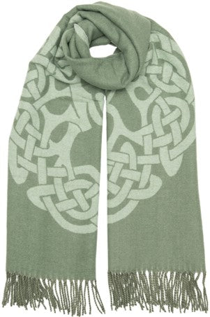 Scarf - Super Soft Reversible Jacquard Celtic Tree of Life