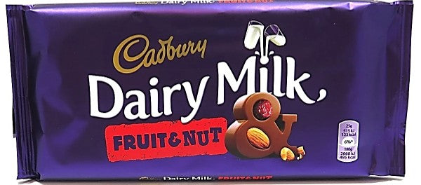 Chocolate - Cadbury Dairy Milk Fruit & Nut 95g