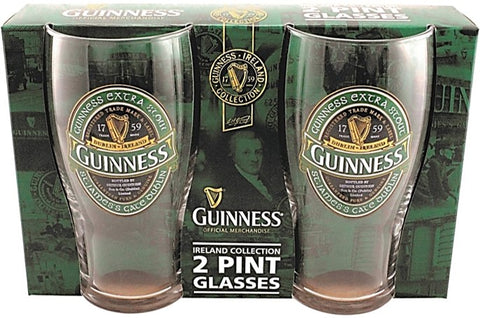 Guinness – Green Ireland Collection Pint Glasses 2 Pack