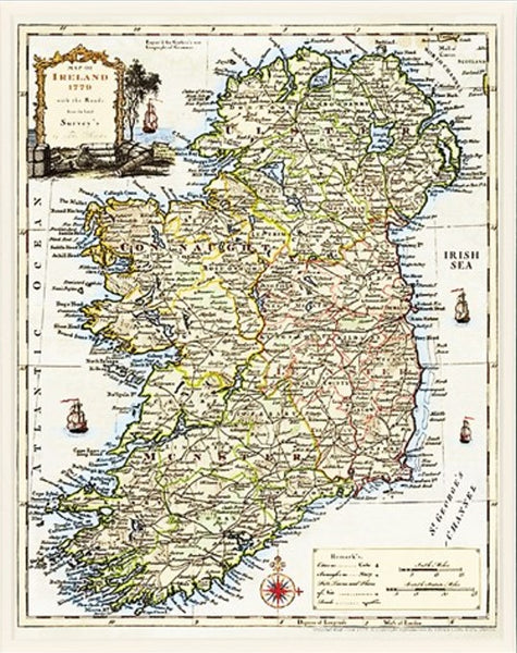 Map - Ancient Map of Ireland – The Scottish Shoppe & A Little Bit of ...